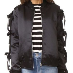 Endless Rose Patch Bomber Jacket